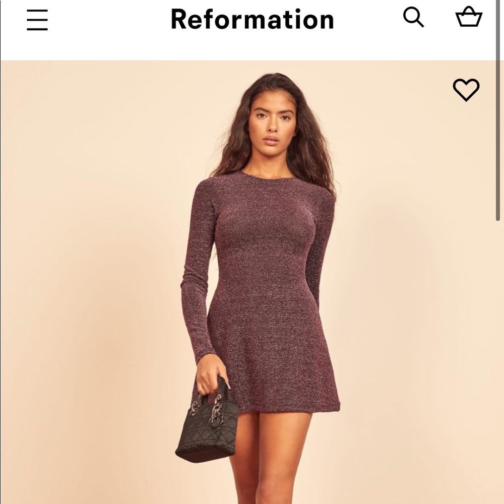 Reformation Riley Skater Mini Dress, Worn once, Size XS